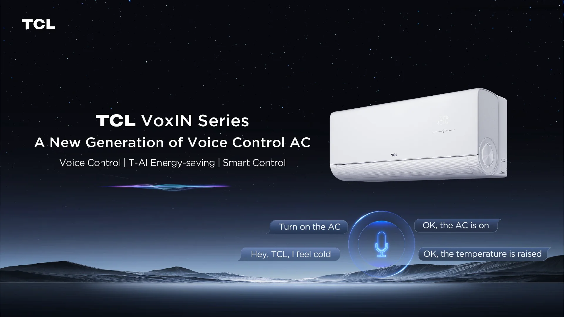 TCL VoxIN климатик с интелигентно управление и гласов контрол